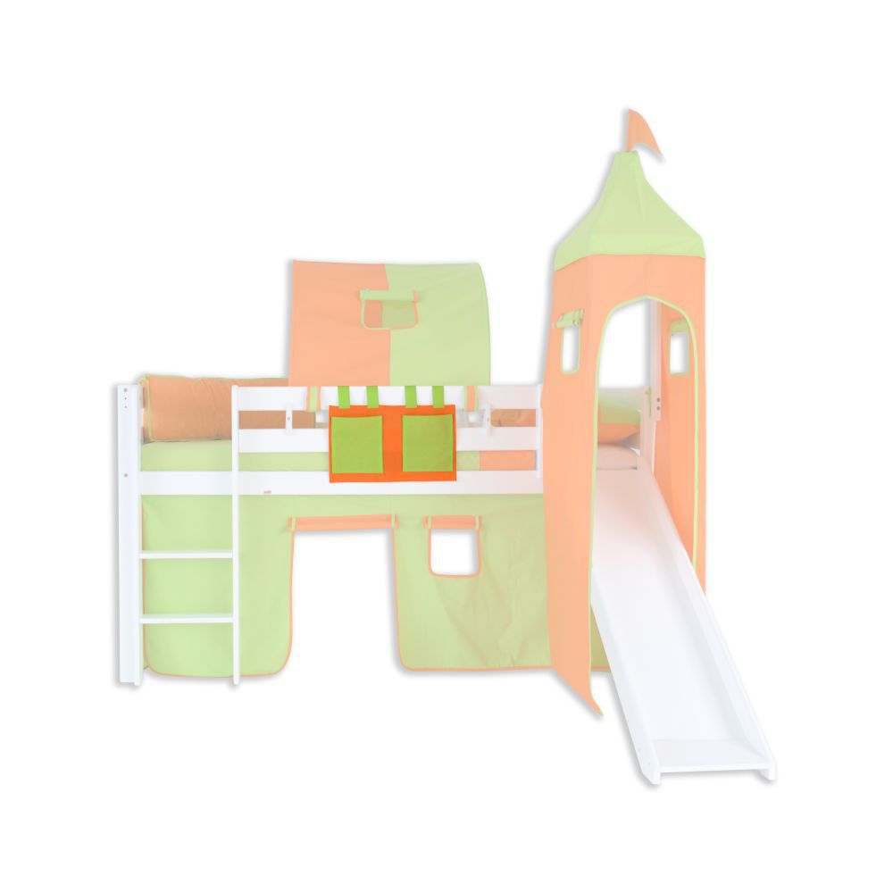 Borsa portaoggetti per letto - verde/arancione