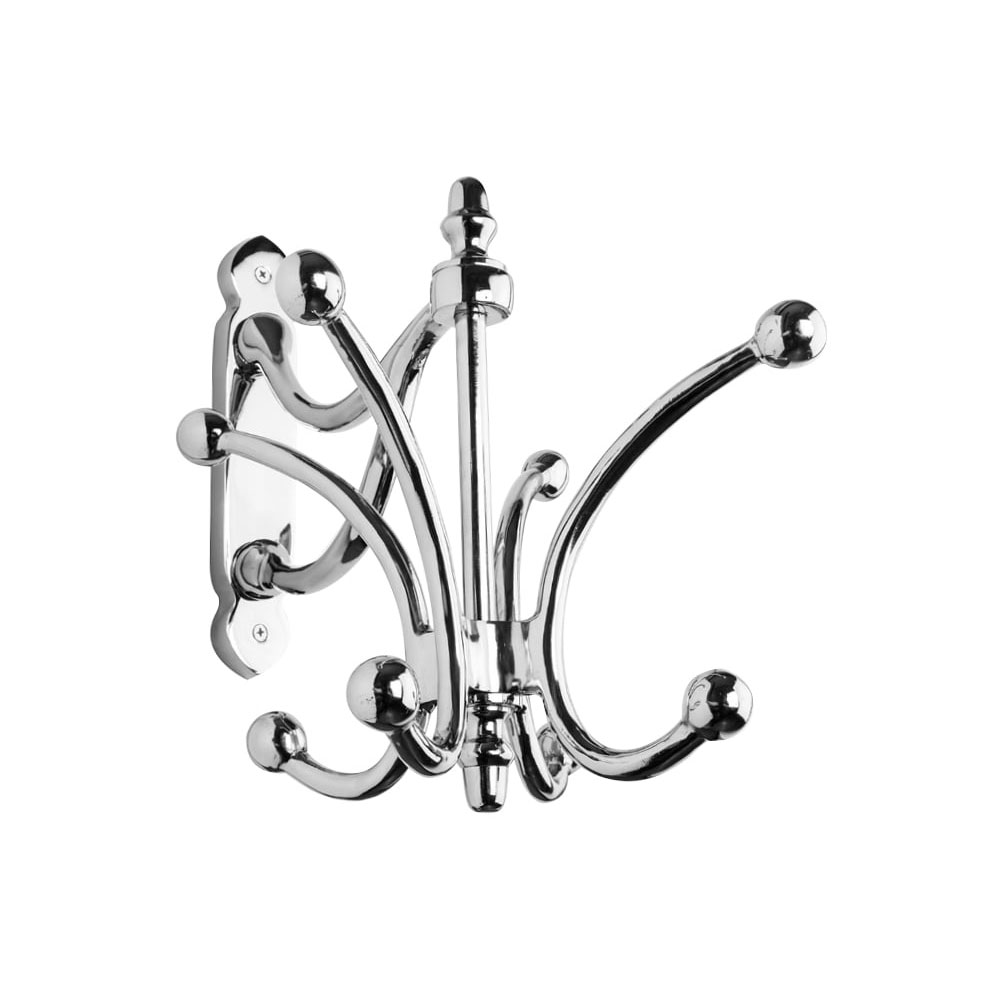 Appendino girevole 'The Club' in metallo cromato by Cipi 34 x 32 x 23 cm