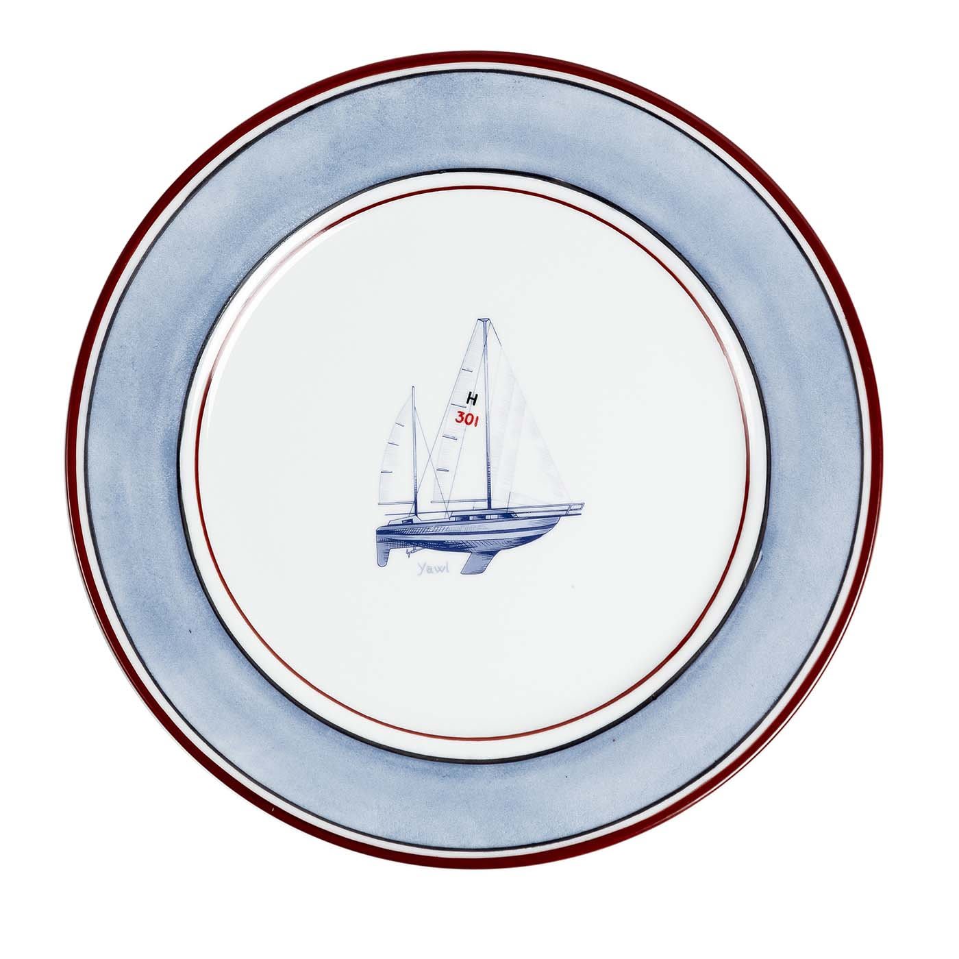 Set di 6 piatti grandi da cena Vele