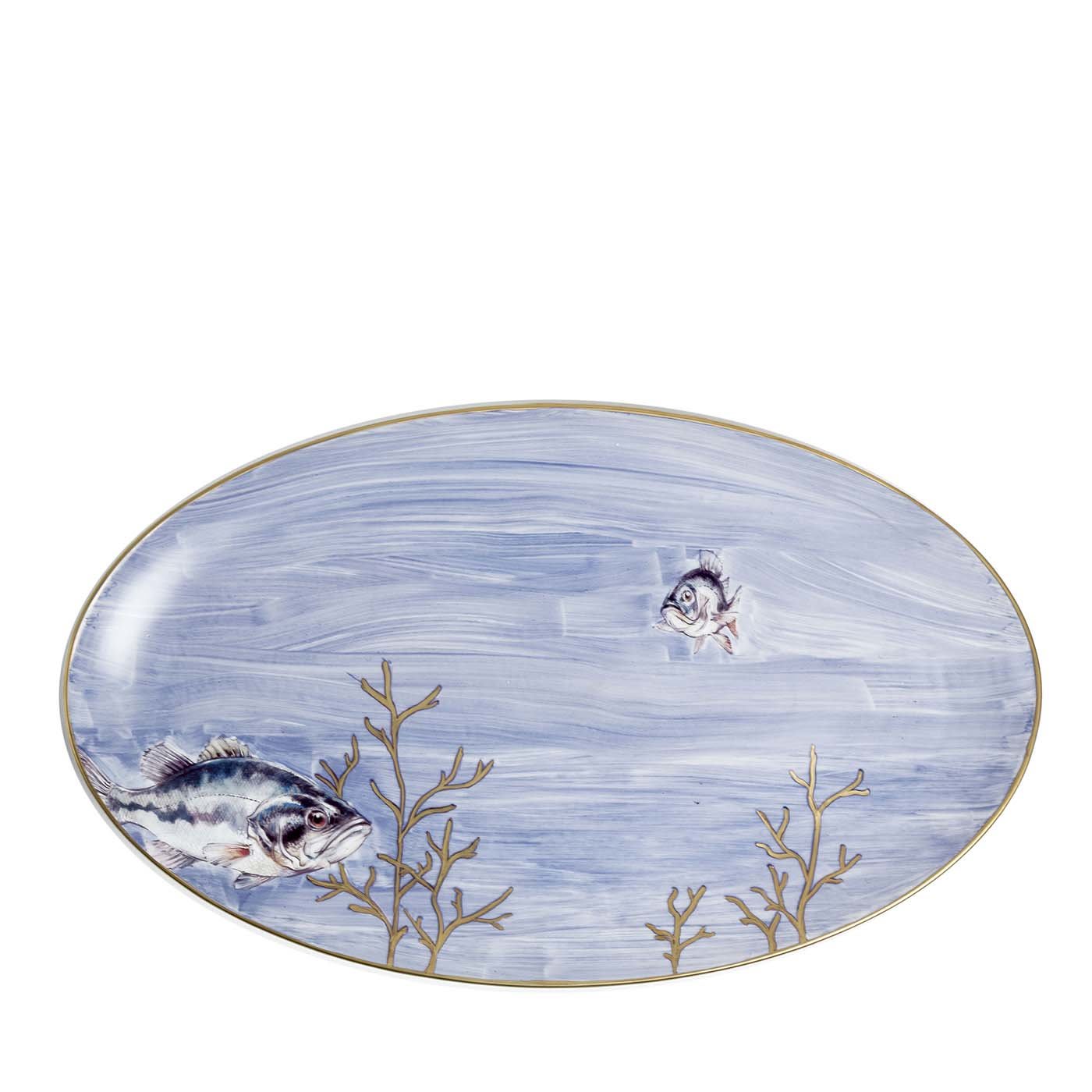 Vassoio ovale Pesci