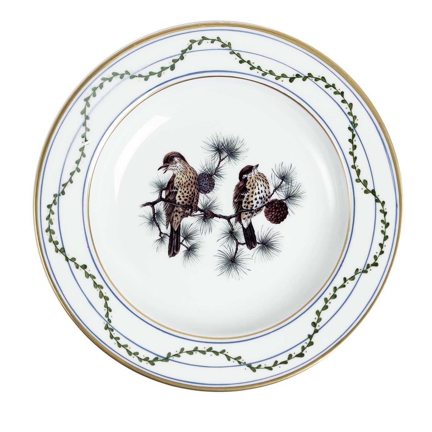 Set di 4 piatti da minestra Birds&Wood