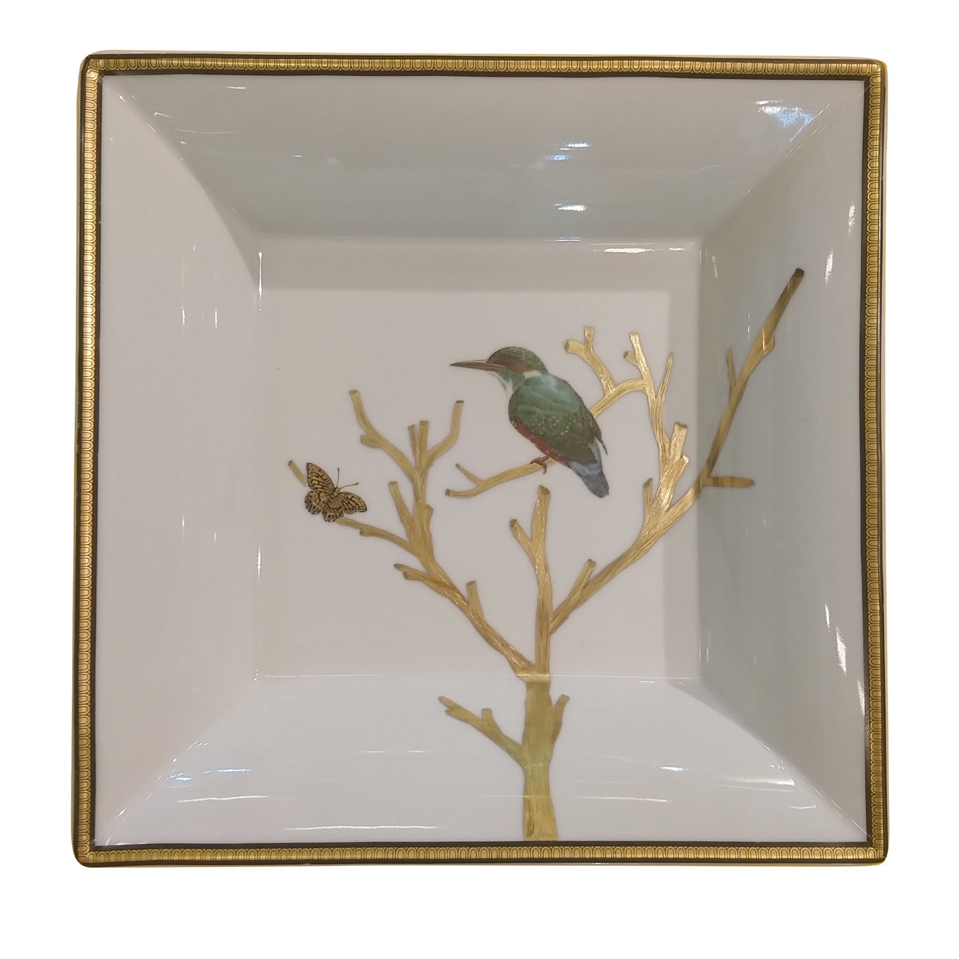 Vassoio quadrato dipinto a mano