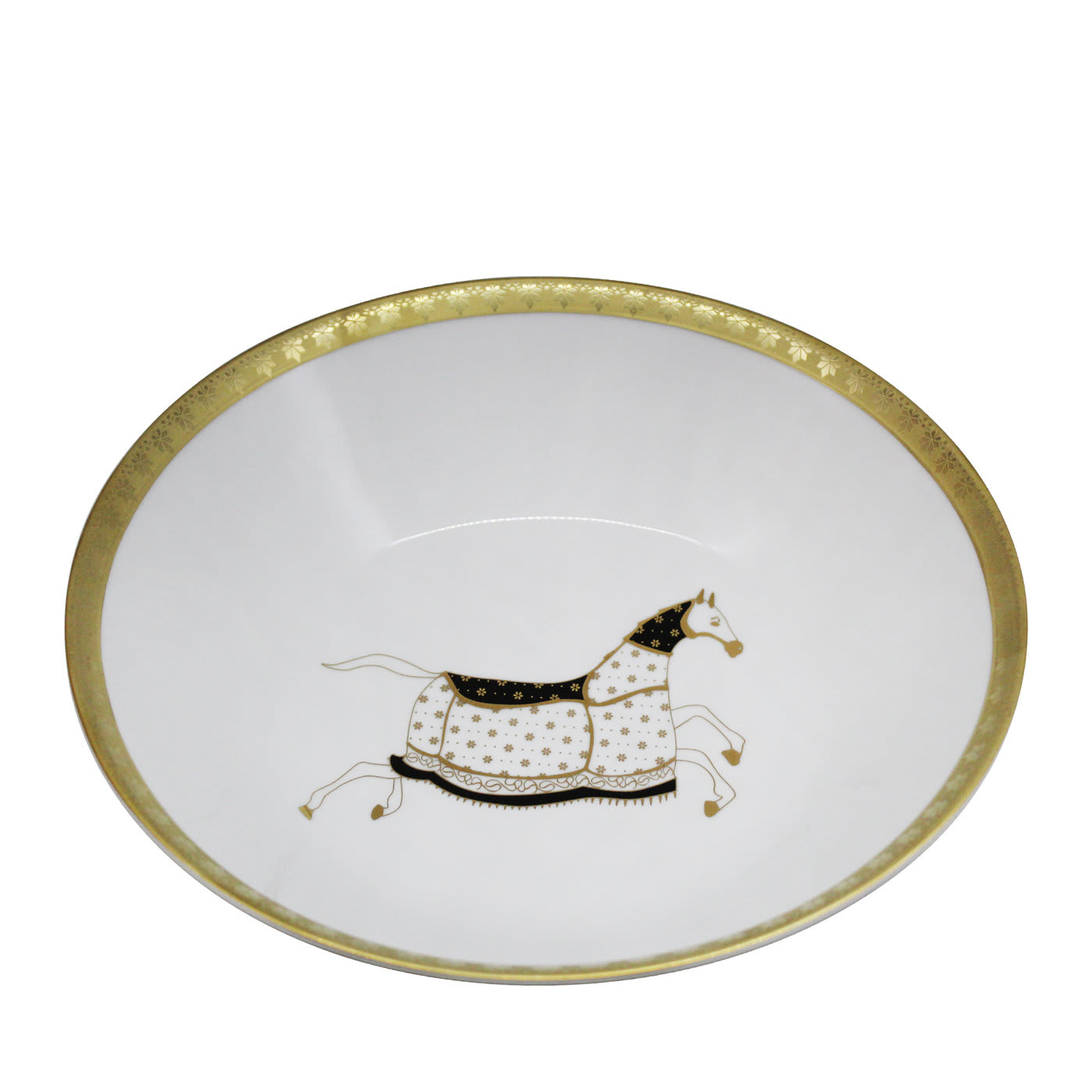 Insalatiera Dorazio con bordo oro