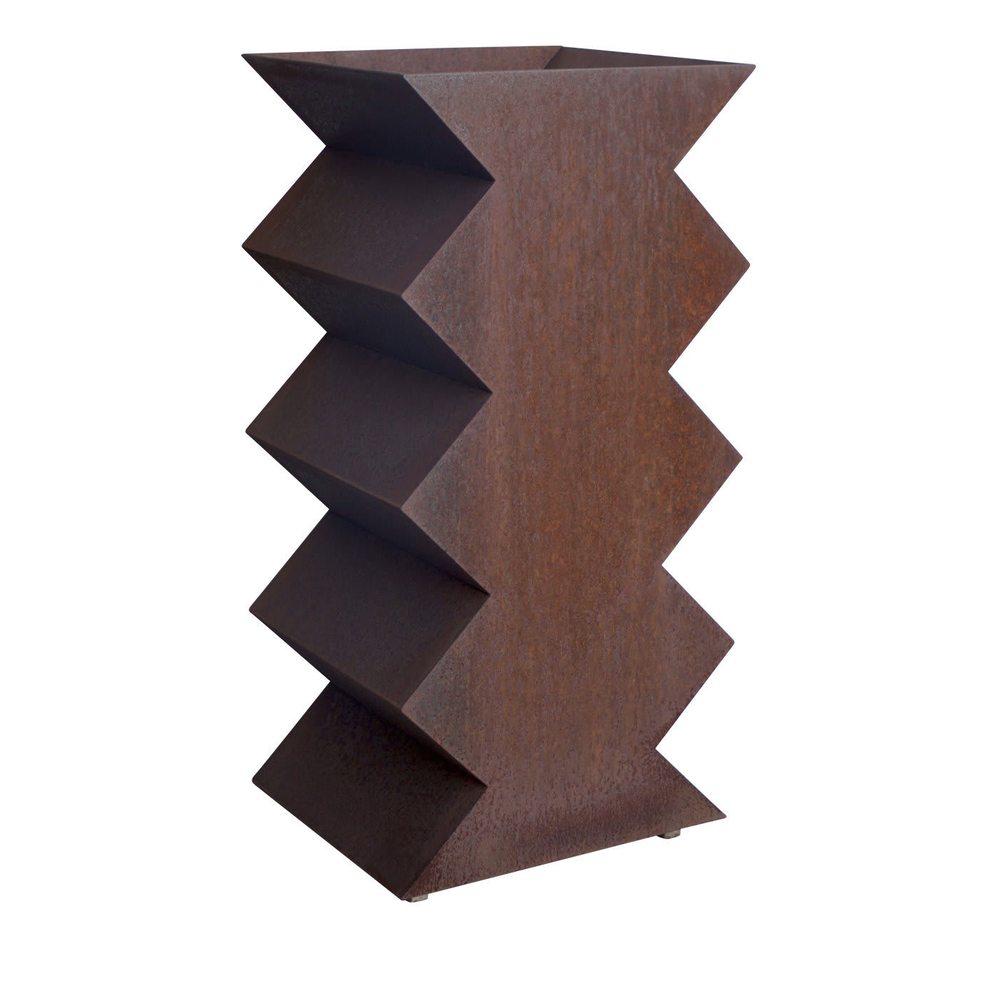 2 Portavasi in acciaio corten