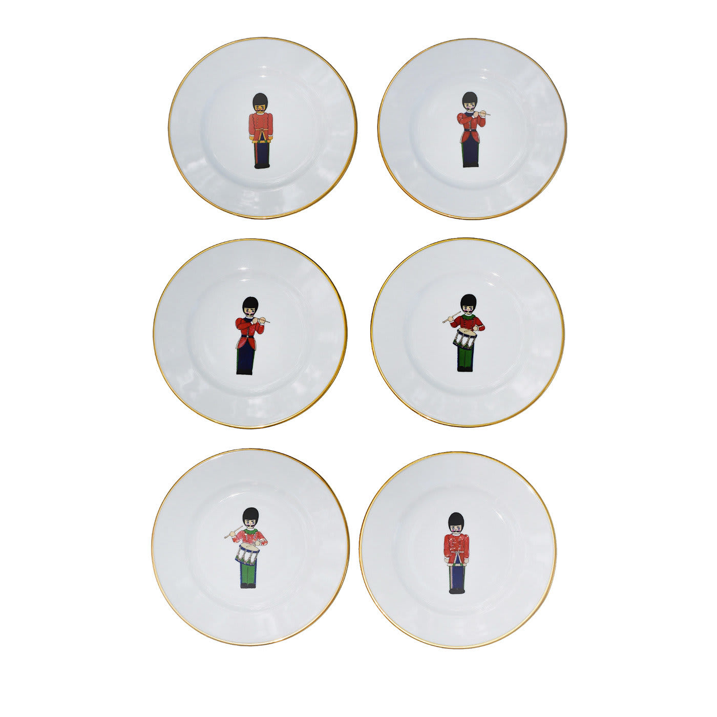 Set di 6 piatti da dessert Concert