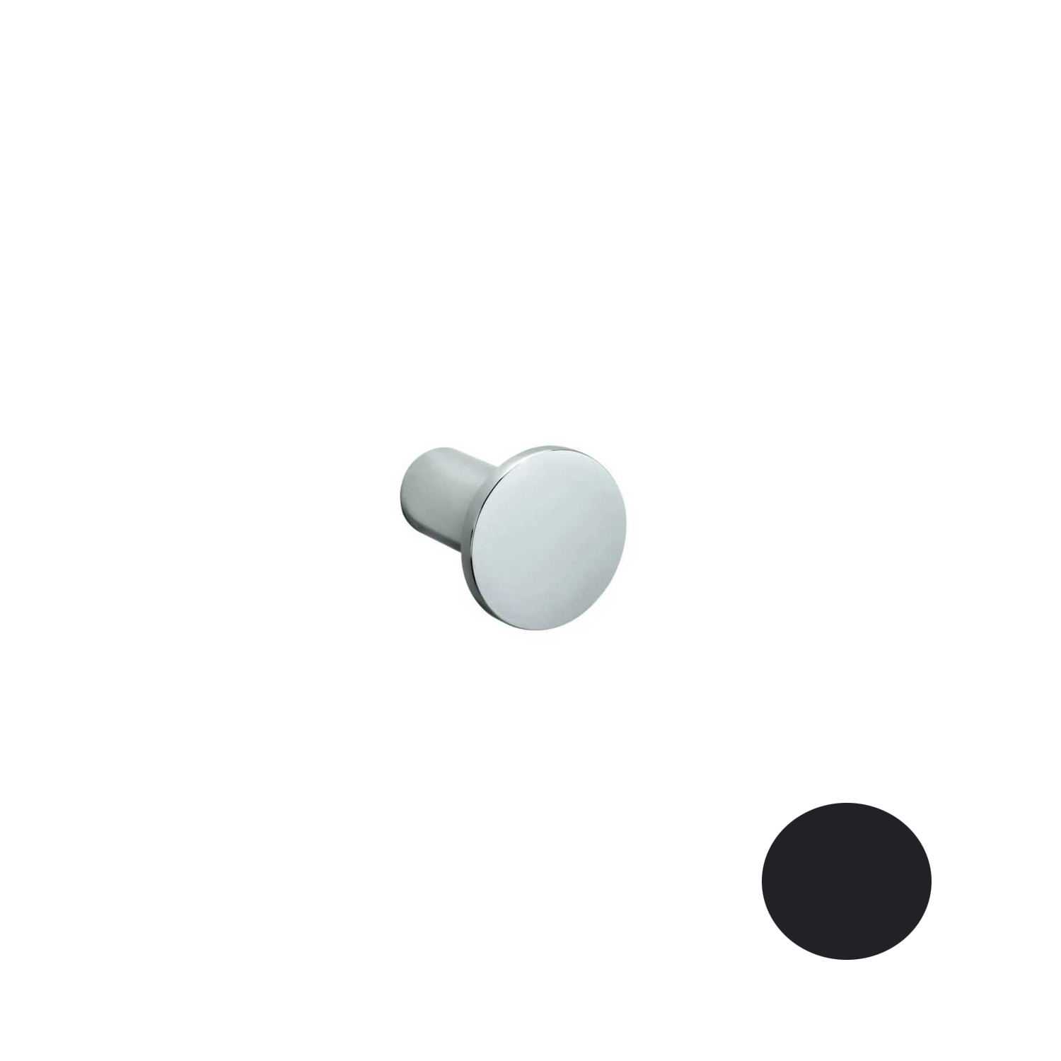 Appenditutto da Bagno in ottone nero Colombo Design collezione Basic Con fissaggio a tassello