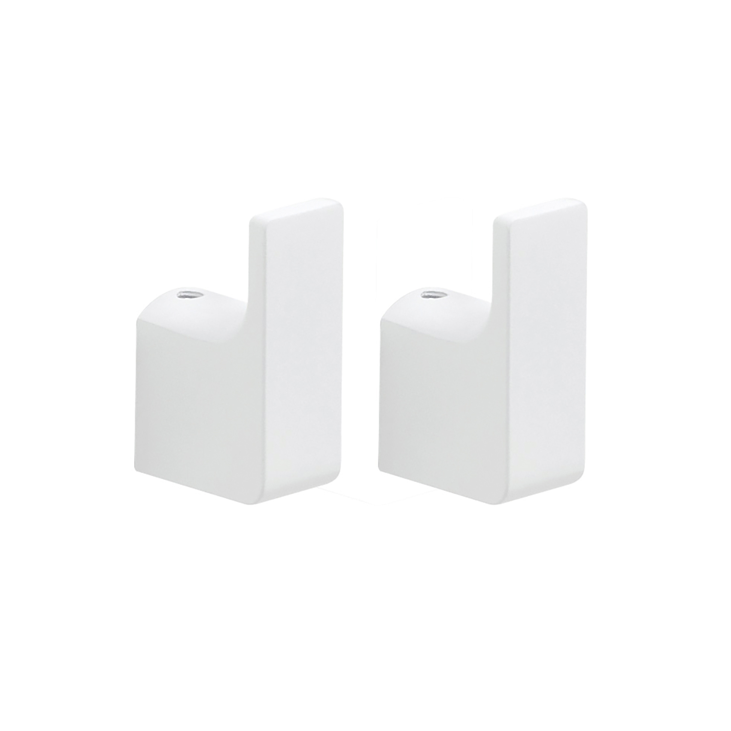 Appendiabiti 2 pezzi a muro Gedy serie Pirenei - Bianco Matt