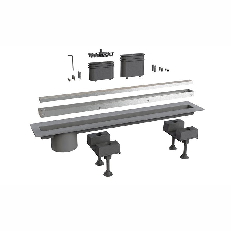 Canaletta Doccia 70 Double Face Piastrellabile e Regolabile - Bonomini