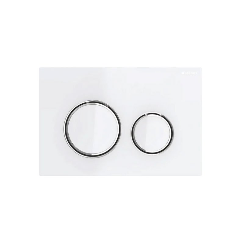 Placca di Comando Sigma 21 Sigma 21 bianco-cromo - Geberit