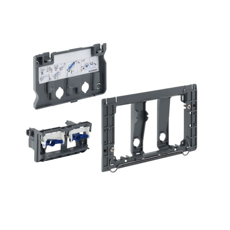 Kit di adattamento Geberit per il montaggio di placche di comando della serie Sigma su cassette di risciacquo da incasso Unica