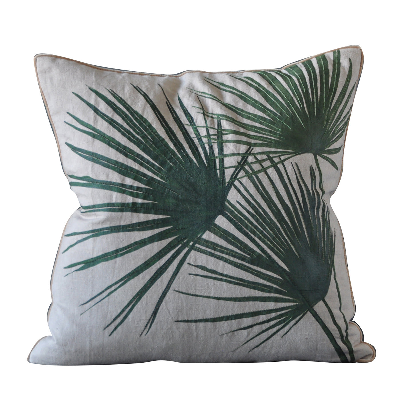Cuscino con palma a vento