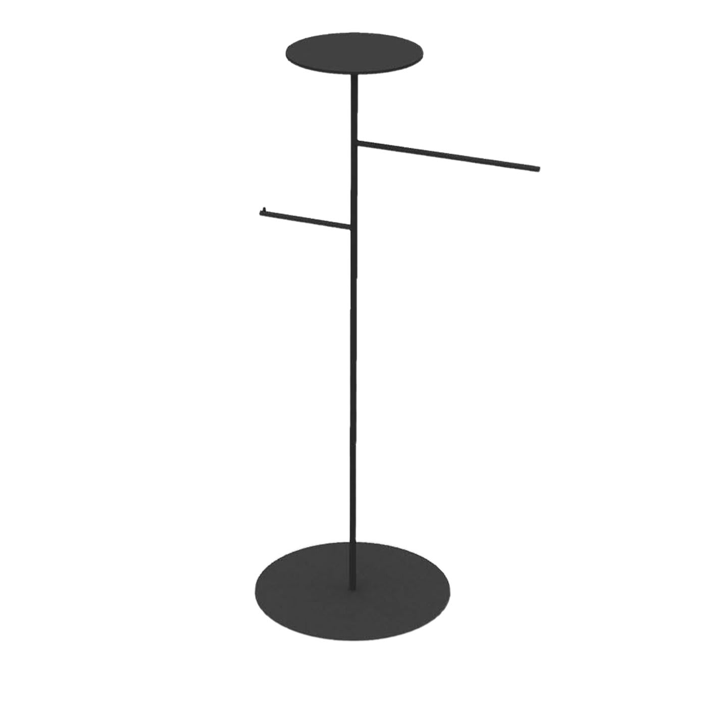 Appendiabiti e portaoggetti neri di Stelo