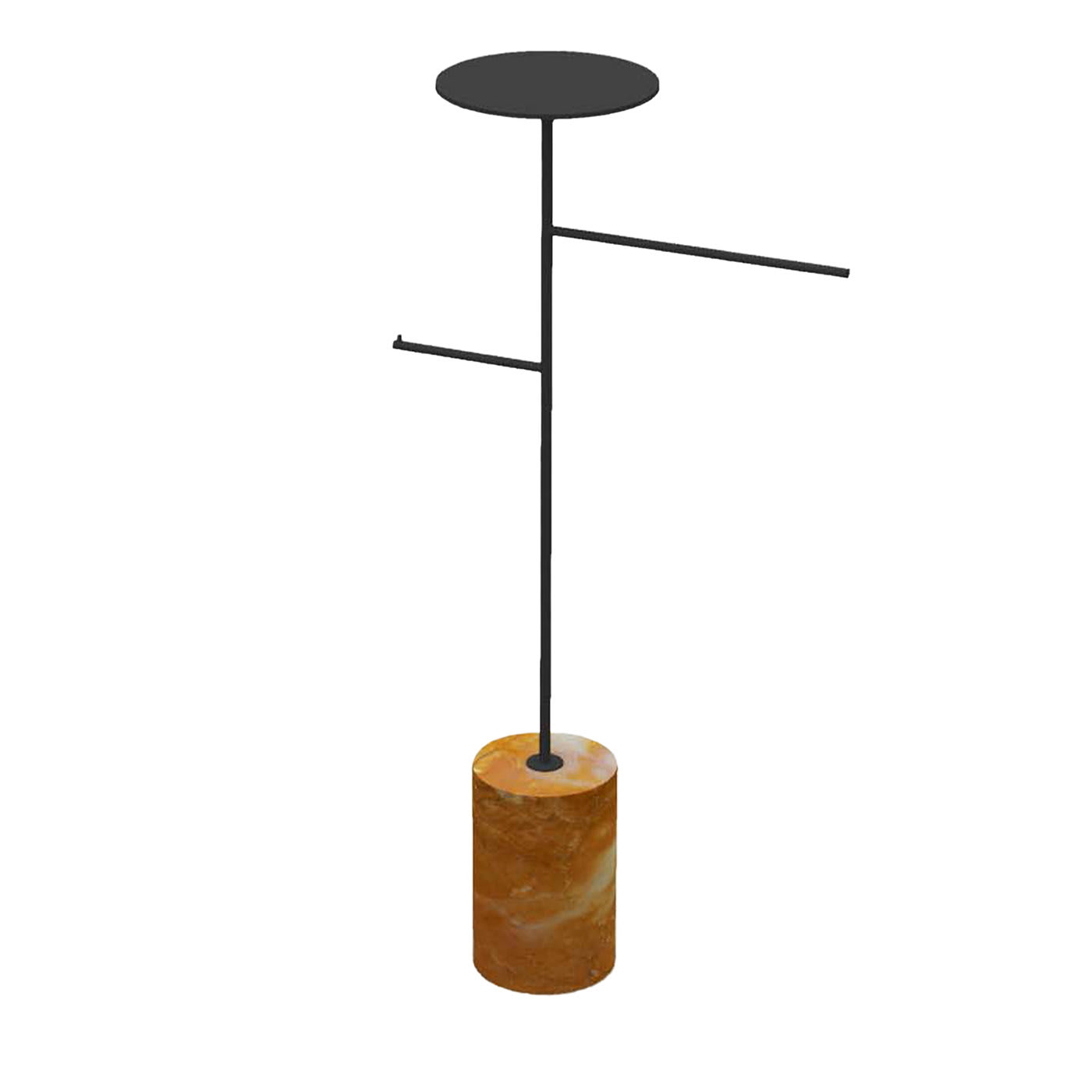 Appendiabiti e portaoggetti Stelo giallo Siena e nero