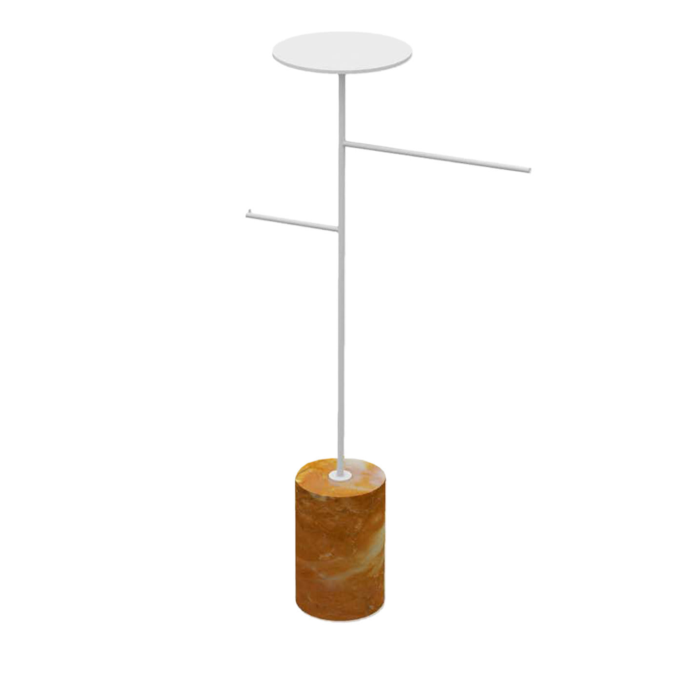 Appendiabiti e portaoggetti Stelo giallo Siena e bianco