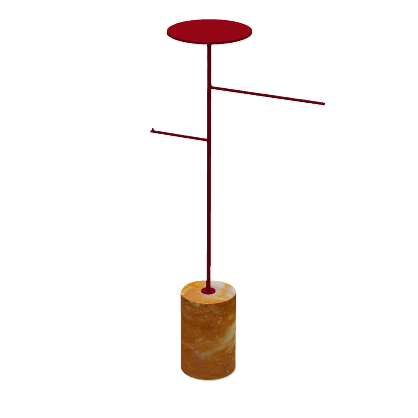 Appendiabiti e portaoggetti Stelo Giallo Siena e Rosso