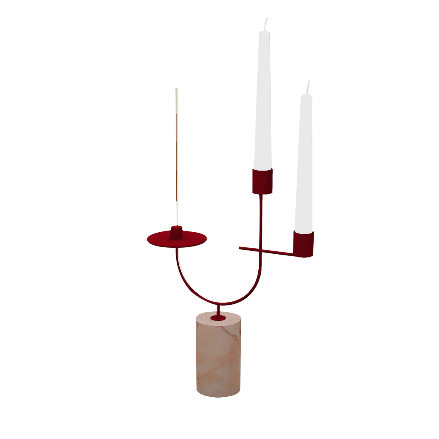 Portacandele e portaincensi Equilibrista rosa Portogallo e rosso