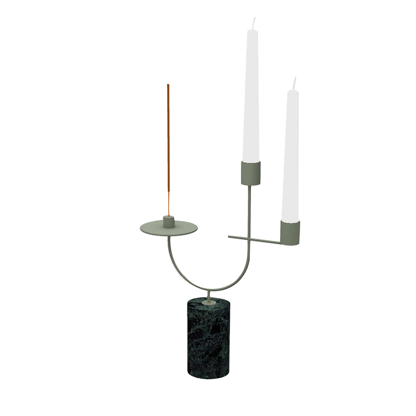 Portacandele e portaincensi Equilibrista Verde Guatemala e Verde