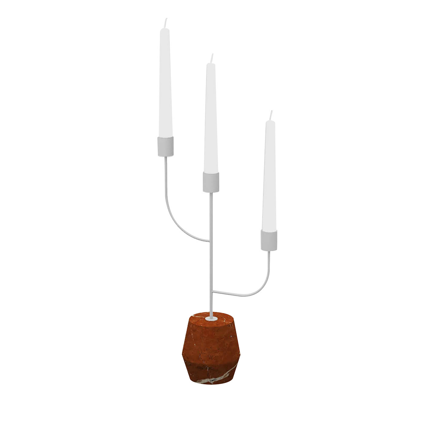 Portacandele Rami Alicante rosso e bianco