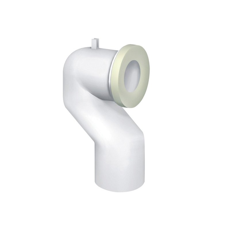 Curva WC cigno DN 110 bianco Bampi