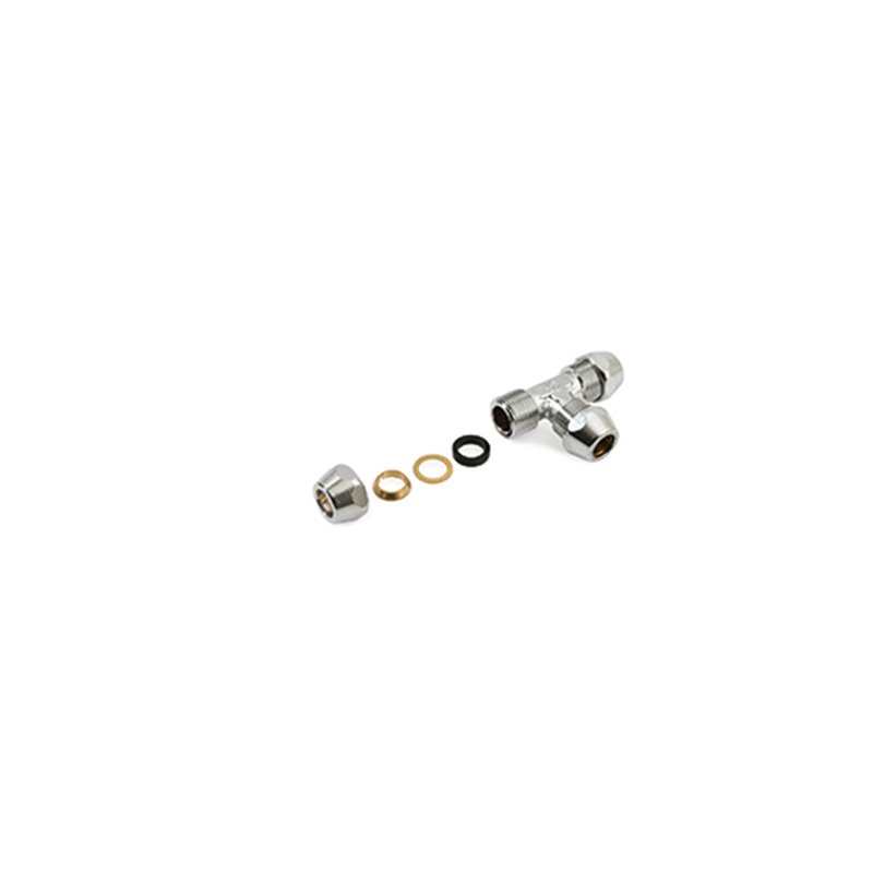 Raccordo a T Cromato 1400 Sobek diam.3/8" - General Fittings
