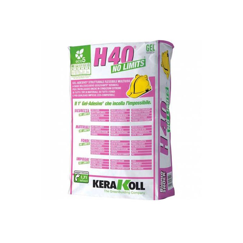 H40 No Limits Bianco 25 Kg - Kerakoll