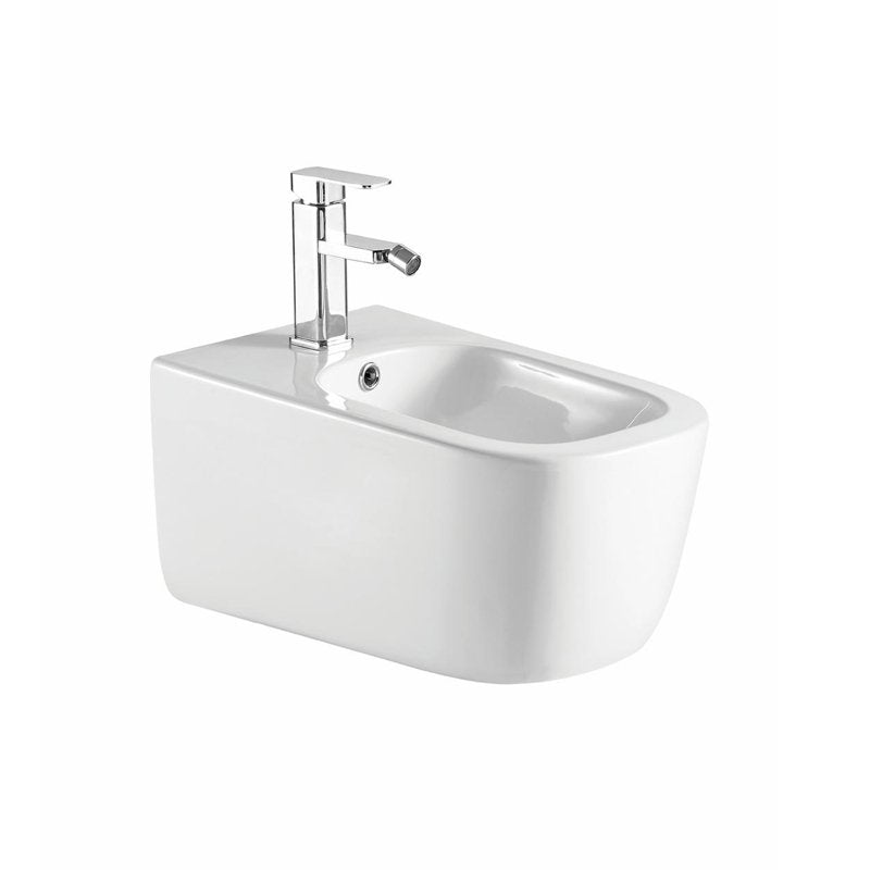 Bidet Sospeso Bianco Lucido Rubino - Meda
