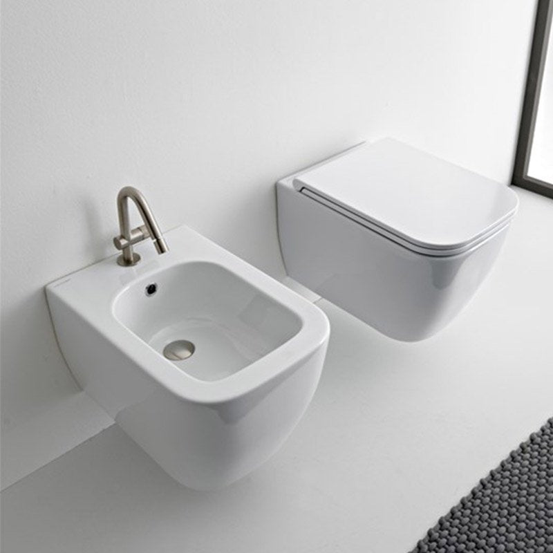 Bidet Sospeso Teorema 2.0 Bianco - Scarabeo Ceramiche