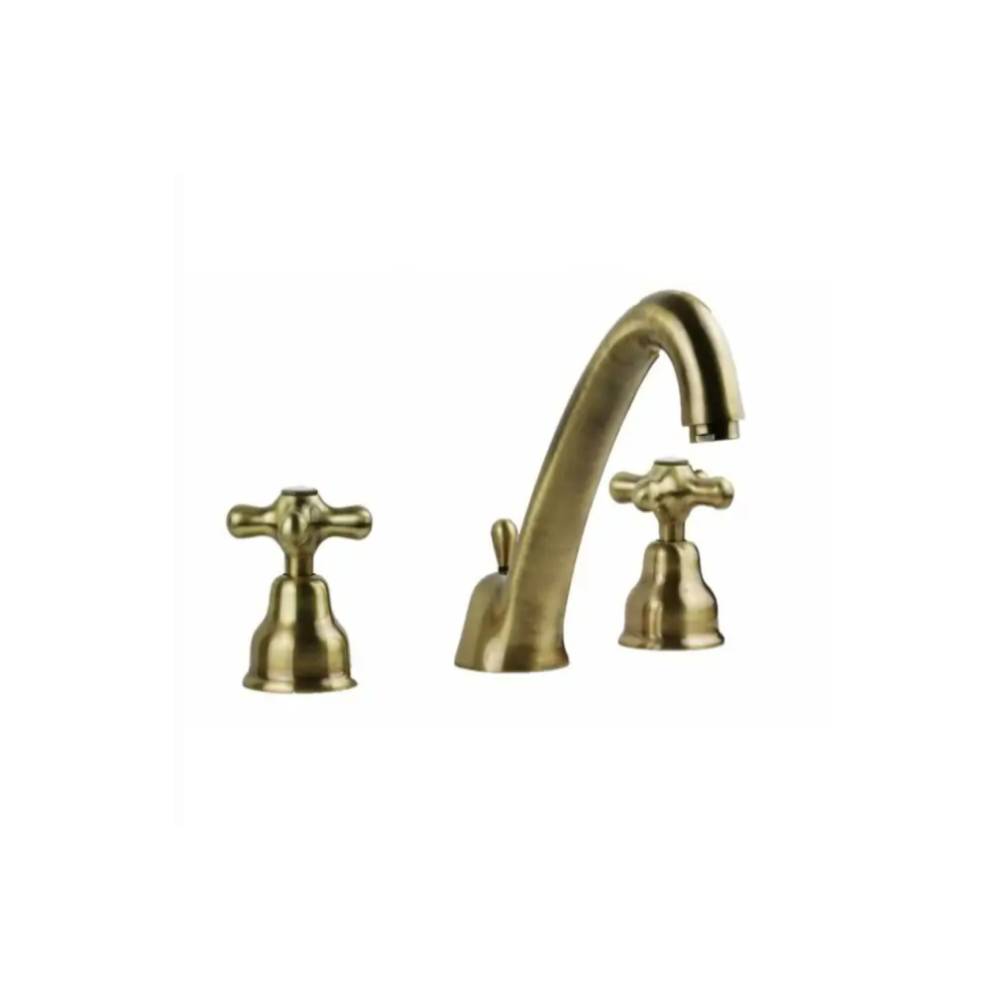 Batteria lavabo con scarico serie Iris modello IRV055BR bronzo Paffoni