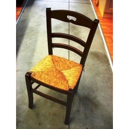 2 PEZZI SEDIE SEDIA PROVENZALE SEDUTA PAGLIA COL NOCE ARTE POVERA CUCINA SALOTTO