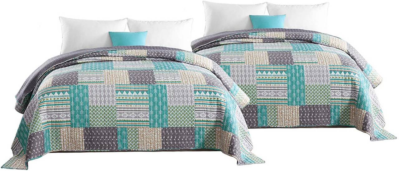 WOLTU2 X Copriletto Patchwork Design Reversibile Letto Matrimoniale