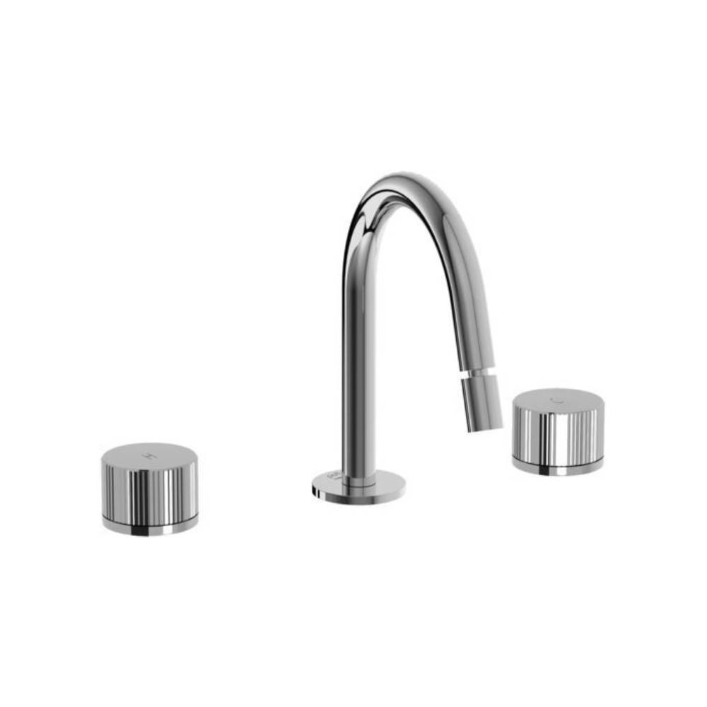 Batteria Bidet 3 Fori senza scarico serie Jo modello JO119CR cromo Paffoni