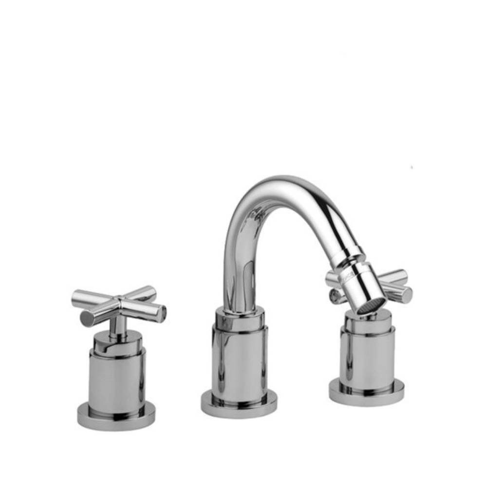 Batteria bidet 3 fori con scarico automatico serie Quattro modello QTV118CR cromo Paffoni