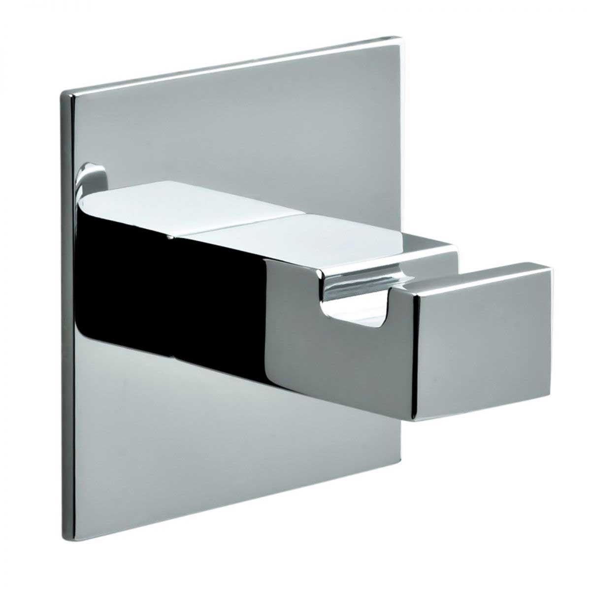 Appenditutto da bagno in ottone cromato Colombo Design collezione Forever con fissaggio ad Incollo 3M