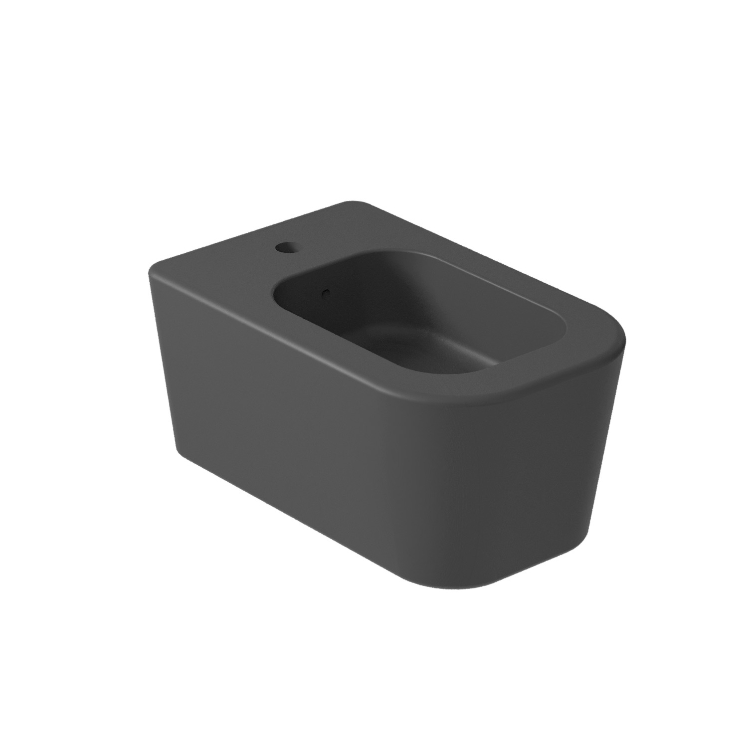 Bidet monoforo sospeso Meg11Pro Galassia 55 cm- Nero Opaco