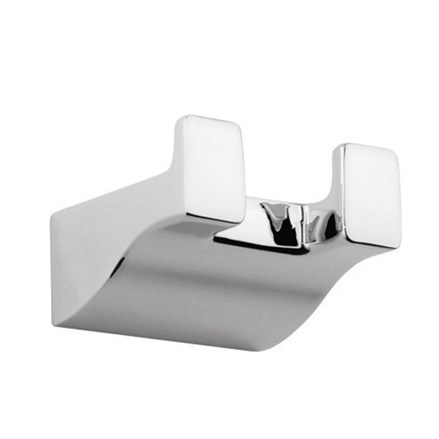 Appendiabiti doppio a parete Gedy Glamour in ottone cromato