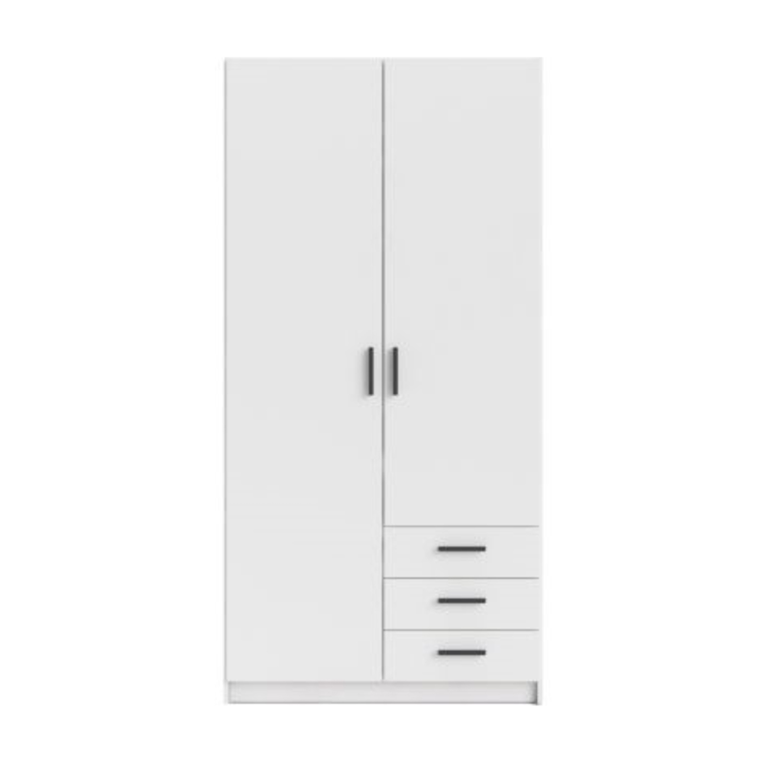 Armadio a 2 ante e 3 cassetti modello Sprint - Bianco