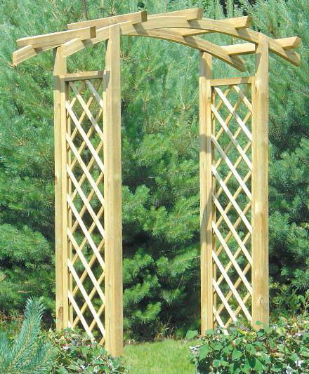 Pergola "Scandes", spessore palo 7 x 7 cm - 180 x 65 x 230 cm (l x p x h)