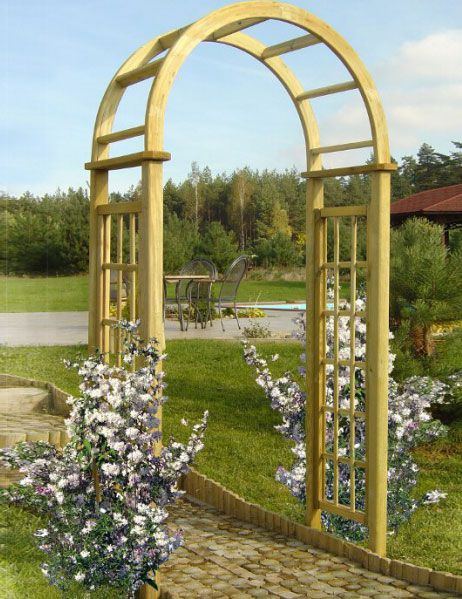 Arco per rose rampicanti "Passiflora" - 120 x 60 x 235 cm (l x p x h)