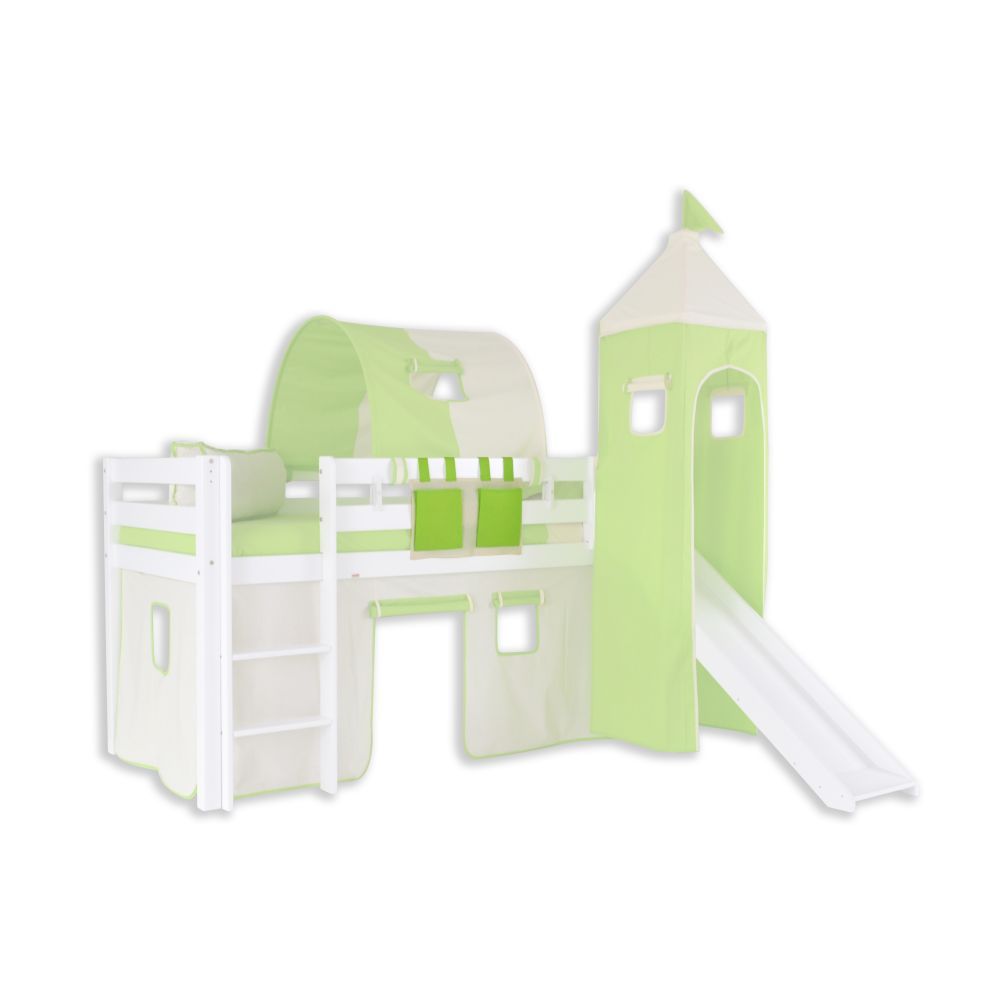 Borsa portaoggetti per letto - verde/beige