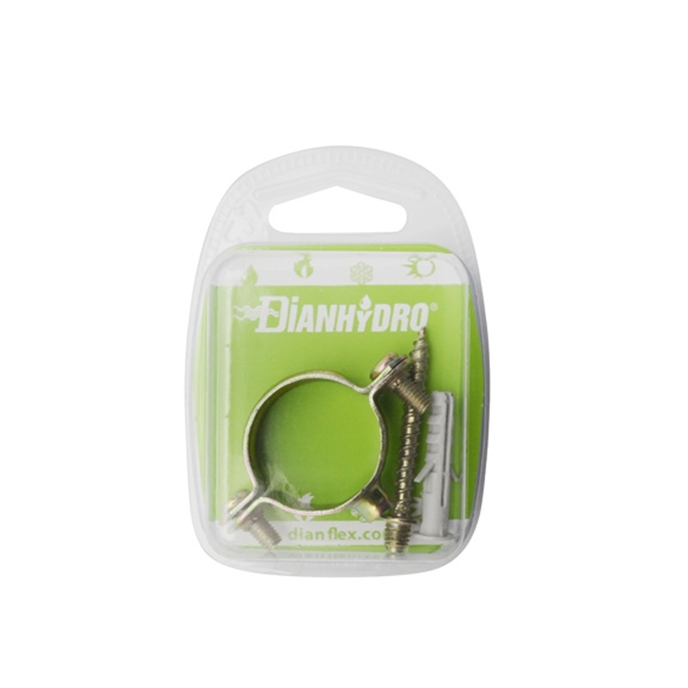 Blister con n° 1 collare leggero tropicalizzato diam. 28 - 3/4'' tassello e vite inclusi