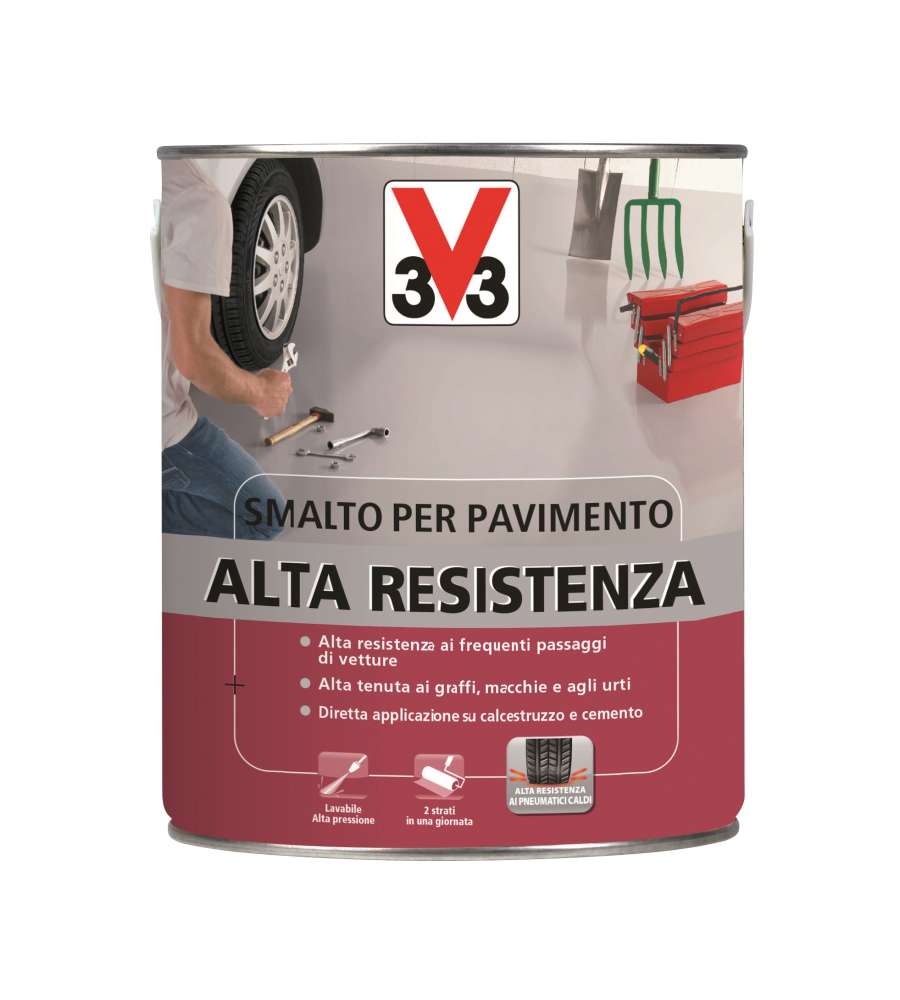 Smalto Pavimenti 2,5 l Alta Resistenza Grigio Chiaro