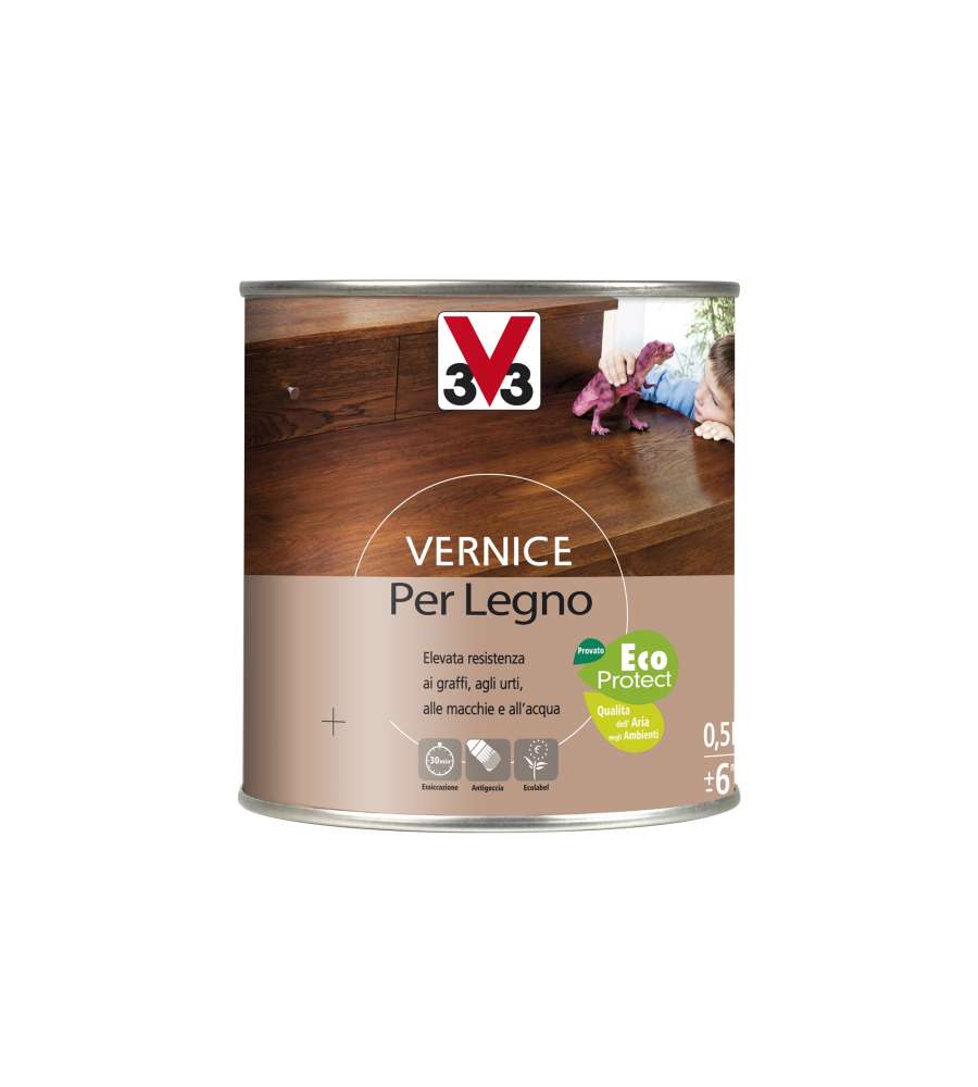 Vernice Per Legno 500 ml Wengè Satinato
