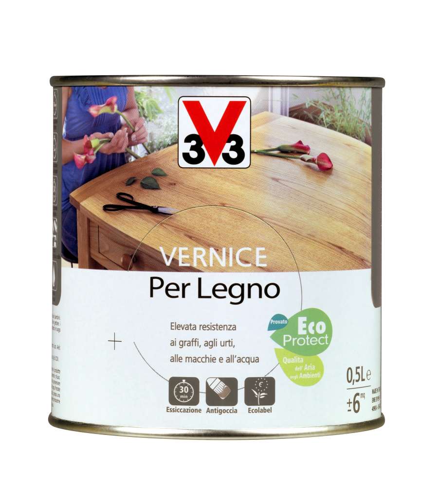 Vernice Per Legno 500 ml Wengè Brillante