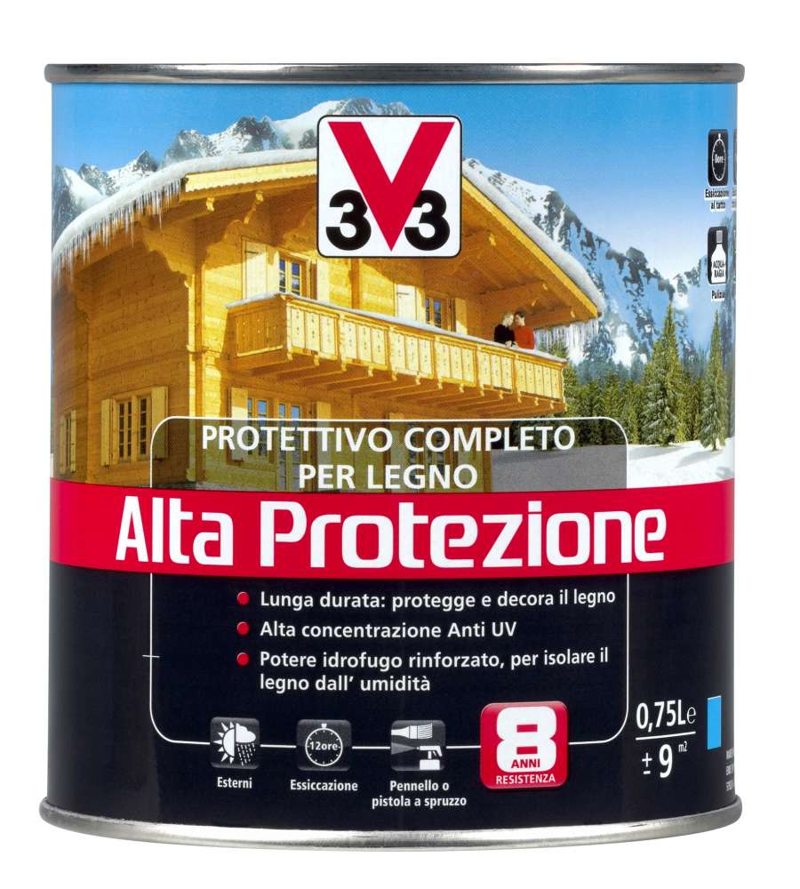 Protettivo Completo Legno Alta Protezione Castano Chiaro 750 ml