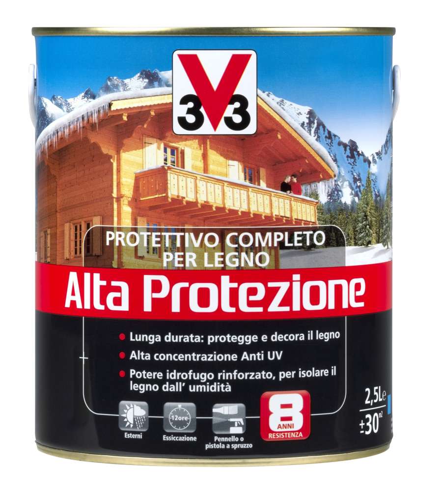 Protettivo Completo Legno Alta Protezione Castano Chiaro 2,5 l