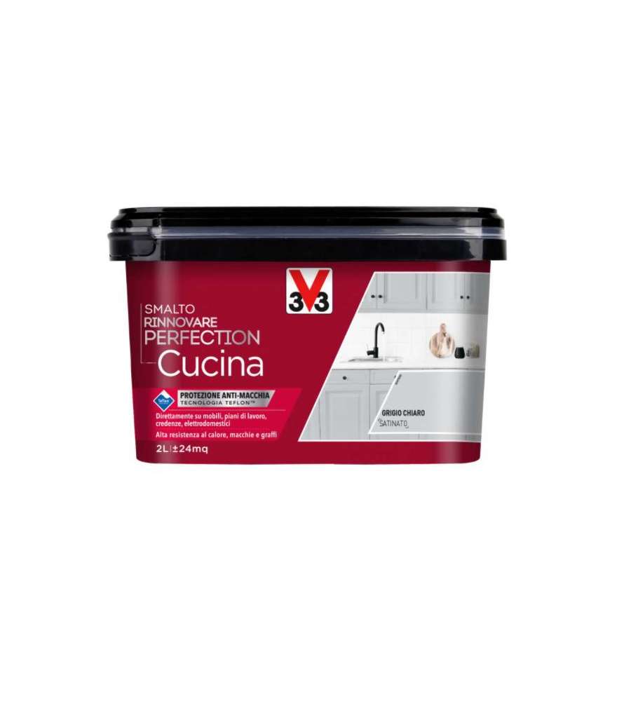 Smalto Rinnovare Cucina grigio chiaro satinato 2L