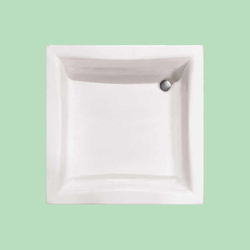 Piatto Doccia 90x90 cm in Vetroresina Bianco - MedaHome