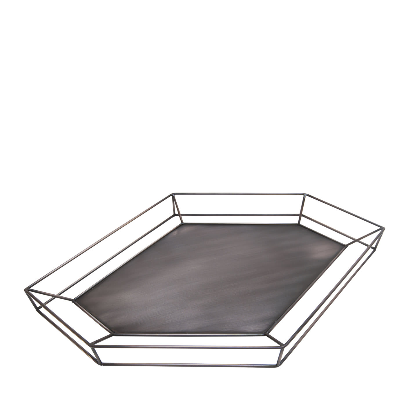 Vassoio aquilone in ferro bronzato