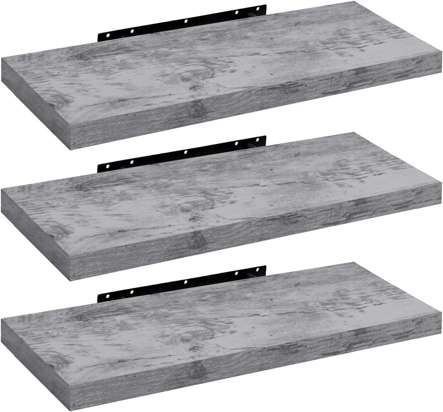 WOLTU3X Mensola a Muro Mensola a Muro per Decorazione Mensole a Muro in Legno MDF