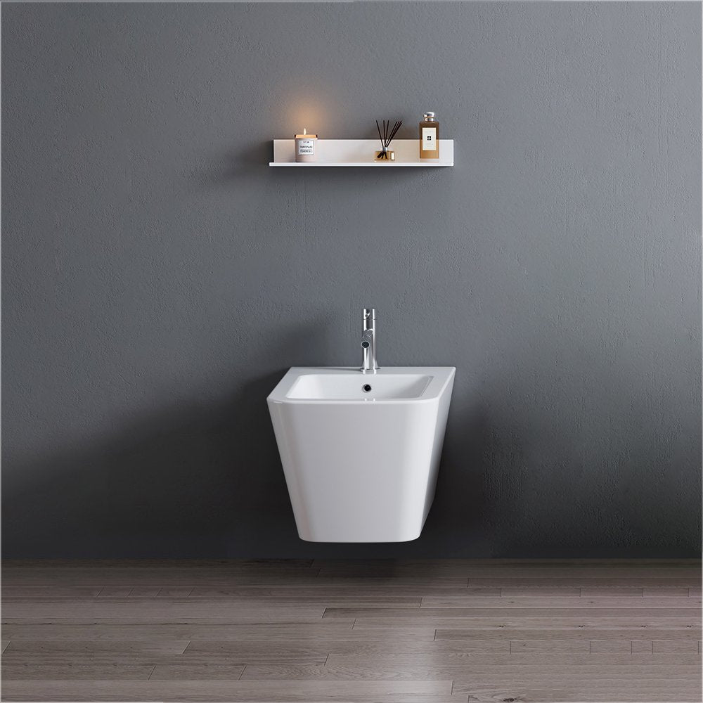 Bidet Sospeso Zaffiro Bianco Lucido - Meda